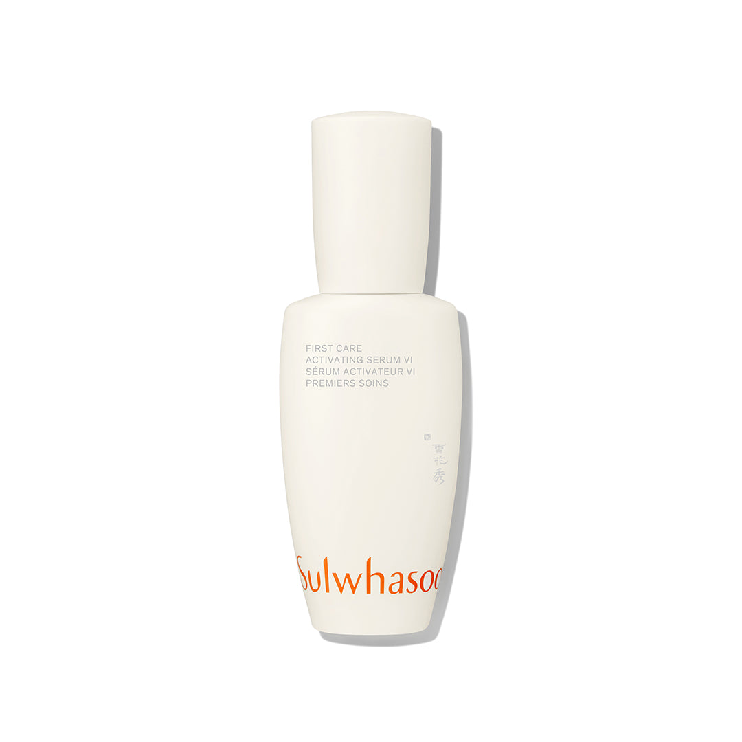 Sulwhasoo First Care Activating Serum VI bottle, Korea's iconic luxury anti-aging first serum with ginseng